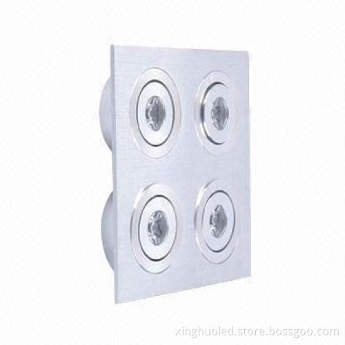 LED downlight, square, ultra bright